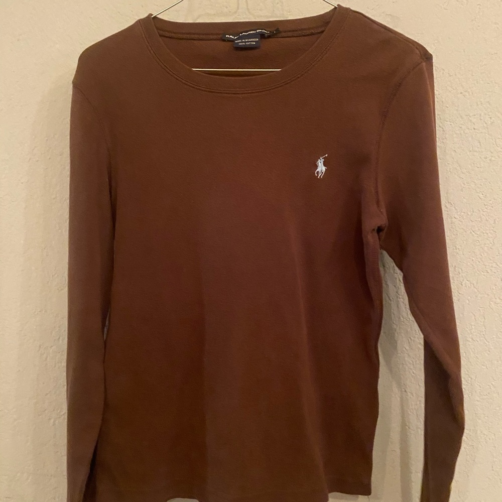 Long sleeved Ralph Lauren sport t shirt